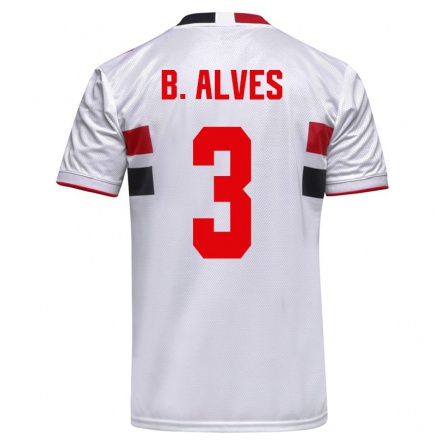 Kinder Fußball Bruno Alves #3 Weiß Heimtrikot Trikot 2021/22 T-Shirt
