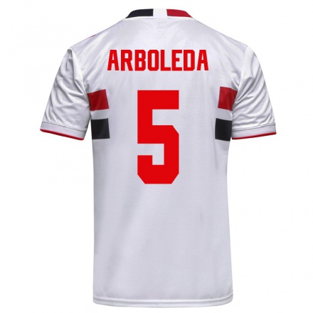Kinder Fußball Robert Arboleda #5 Weiß Heimtrikot Trikot 2021/22 T-Shirt