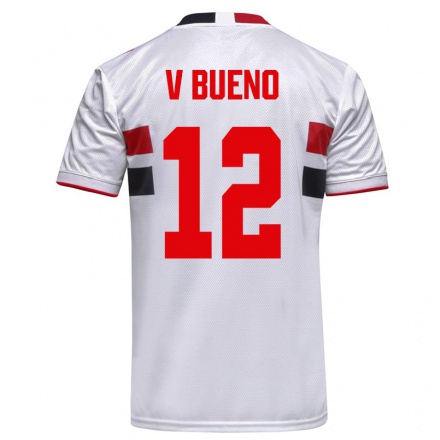 Kinder Fußball Vitor Bueno #12 Weiß Heimtrikot Trikot 2021/22 T-shirt