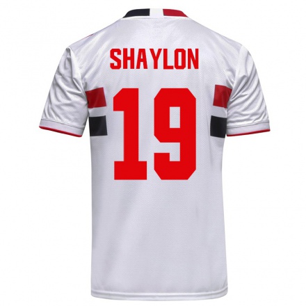 Kinder Fußball Shaylon #19 Weiß Heimtrikot Trikot 2021/22 T-shirt