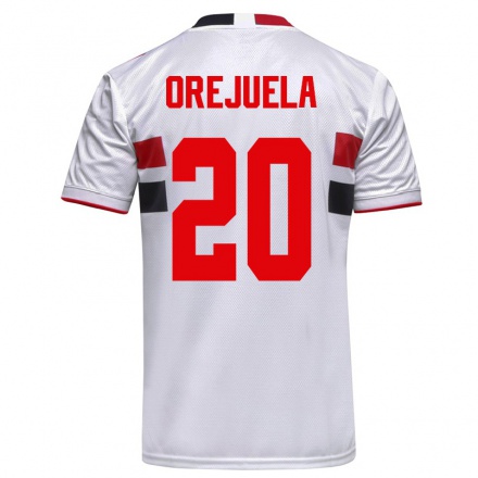 Kinder Fußball Luis Manuel Orejuela #20 Weiß Heimtrikot Trikot 2021/22 T-shirt