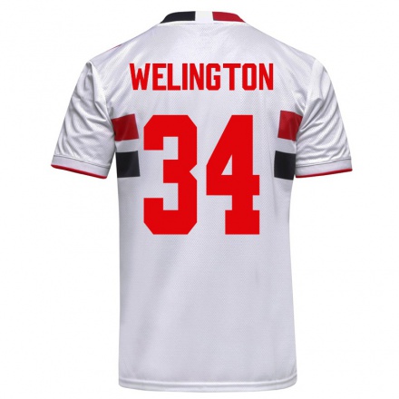 Kinder Fußball Welington #34 Weiß Heimtrikot Trikot 2021/22 T-Shirt