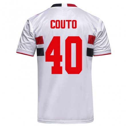 Kinder Fußball Thiago Couto #40 Weiß Heimtrikot Trikot 2021/22 T-shirt