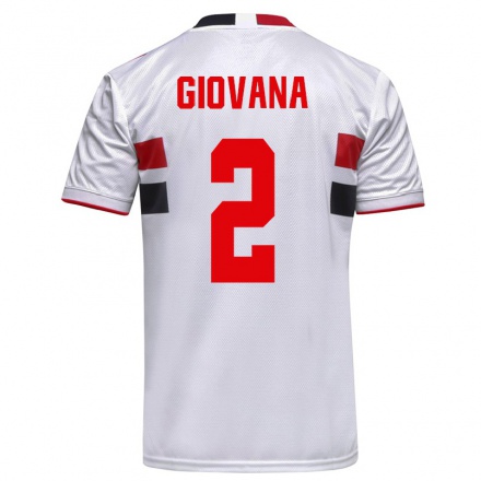Kinder Fußball Giovana #2 Weiß Heimtrikot Trikot 2021/22 T-shirt