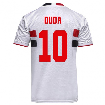 Kinder Fußball Duda #10 Weiß Heimtrikot Trikot 2021/22 T-shirt