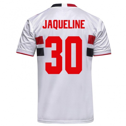 Kinder Fußball Jaqueline #30 Weiß Heimtrikot Trikot 2021/22 T-Shirt