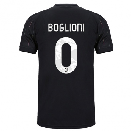 Kinder Fußball Paola Boglioni #0 Schwarz Auswärtstrikot Trikot 2021/22 T-shirt