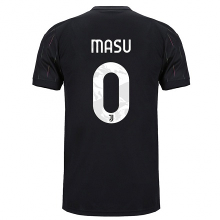 Kinder Fußball Carlotta Masu #0 Schwarz Auswärtstrikot Trikot 2021/22 T-shirt