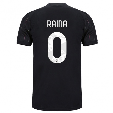 Kinder Fußball Marco Raina #0 Schwarz Auswärtstrikot Trikot 2021/22 T-Shirt