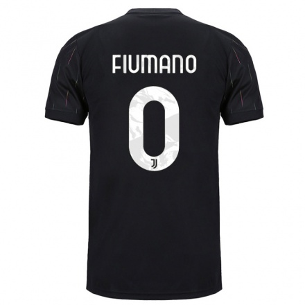 Kinder Fußball Filippo Fiumano #0 Schwarz Auswärtstrikot Trikot 2021/22 T-shirt