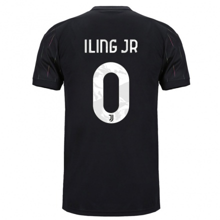 Kinder Fußball Samuel Iling Jr. #0 Schwarz Auswärtstrikot Trikot 2021/22 T-shirt