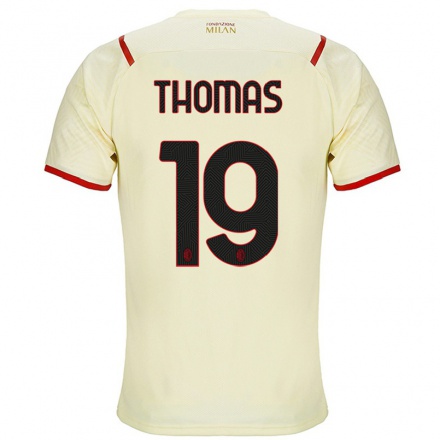Kinder Fußball Lindsey Thomas #19 Sekt Auswärtstrikot Trikot 2021/22 T-Shirt