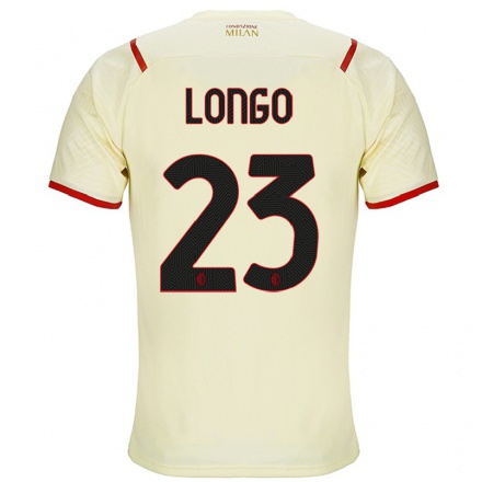 Kinder Fußball Miriam Longo #23 Sekt Auswärtstrikot Trikot 2021/22 T-Shirt