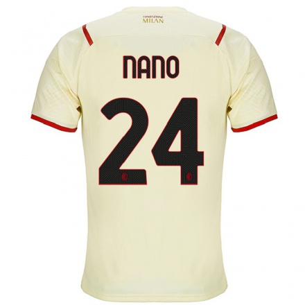 Kinder Fußball Maria Vittoria Nano #24 Sekt Auswärtstrikot Trikot 2021/22 T-shirt