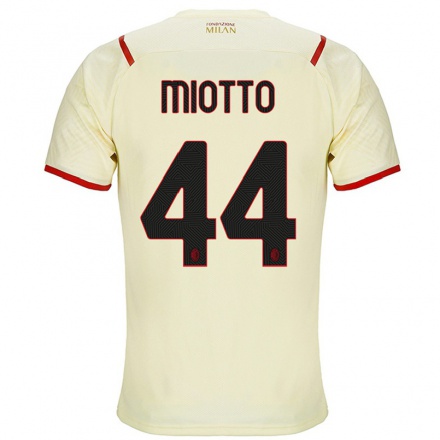 Kinder Fußball Giorgia Miotto #44 Sekt Auswärtstrikot Trikot 2021/22 T-shirt