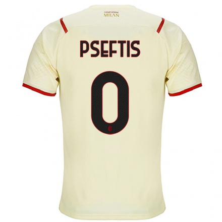 Kinder Fußball Fotios Pseftis #0 Sekt Auswärtstrikot Trikot 2021/22 T-shirt