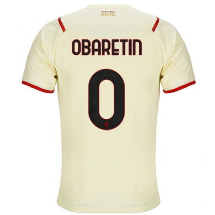 Kinder Fußball Nosa Obaretin #0 Sekt Auswärtstrikot Trikot 2021/22 T-Shirt