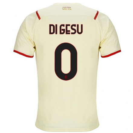 Kinder Fußball Enrico Di Gesu #0 Sekt Auswärtstrikot Trikot 2021/22 T-shirt