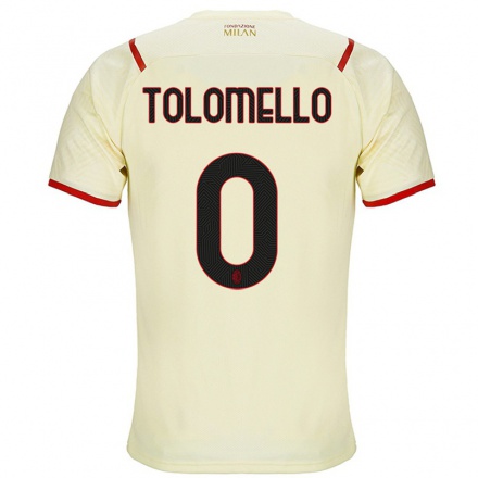 Kinder Fußball Filippo Tolomello #0 Sekt Auswärtstrikot Trikot 2021/22 T-shirt