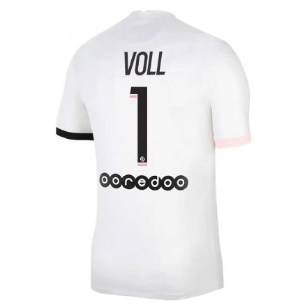 Kinder Fußball Charlotte Voll #1 Weiß Rosa Auswärtstrikot Trikot 2021/22 T-Shirt