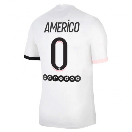 Kinder Fußball Jouvence Americo #0 Weiß Rosa Auswärtstrikot Trikot 2021/22 T-Shirt