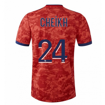 Kinder Fußball Pape Cheikh #24 Orange Auswärtstrikot Trikot 2021/22 T-Shirt