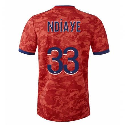 Kinder Fußball Abdoulaye Ndiaye #33 Orange Auswärtstrikot Trikot 2021/22 T-Shirt