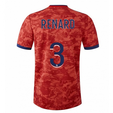 Kinder Fußball Wendie Renard #3 Orange Auswärtstrikot Trikot 2021/22 T-Shirt