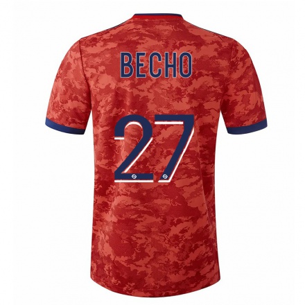 Kinder Fußball Vicki Becho #27 Orange Auswärtstrikot Trikot 2021/22 T-Shirt