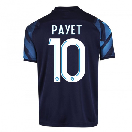 Kinder Fußball Dimitri Payet #10 Dunkelblau Auswärtstrikot Trikot 2021/22 T-shirt