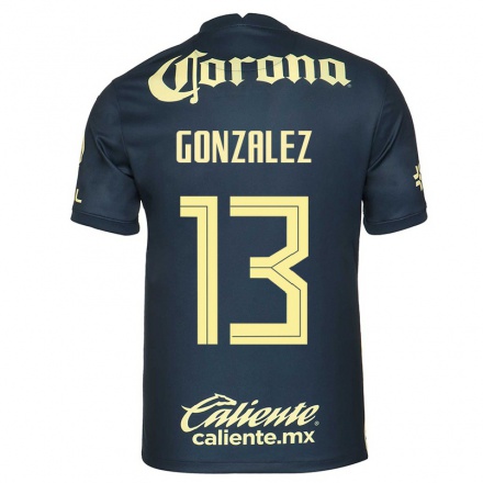 Kinder Fußball Eva Gonzalez #13 Navy Blau Auswärtstrikot Trikot 2021/22 T-Shirt
