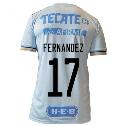 Kinder Fußball Leonardo Fernandez #17 Hellblau Auswärtstrikot Trikot 2021/22 T-Shirt