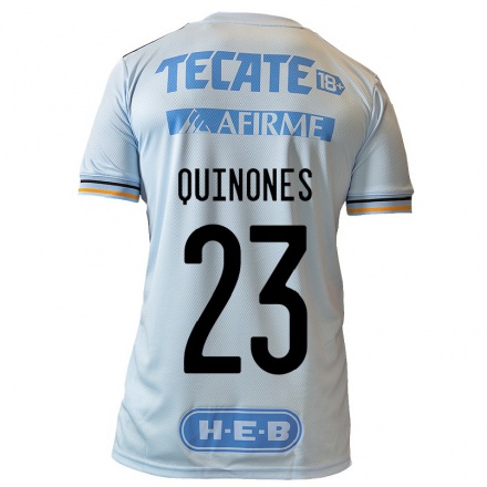 Kinder Fußball Luis Quinones #23 Hellblau Auswärtstrikot Trikot 2021/22 T-Shirt