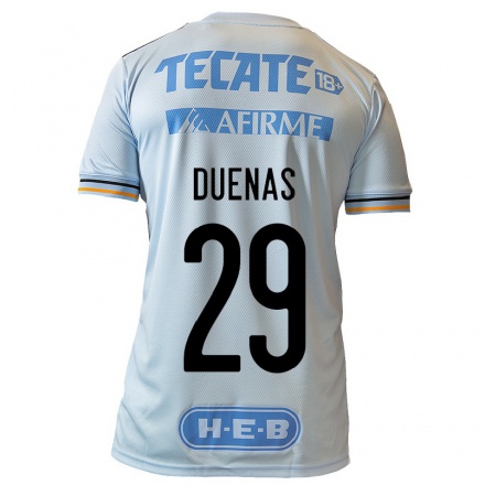Kinder Fußball Jesus Duenas #29 Hellblau Auswärtstrikot Trikot 2021/22 T-Shirt