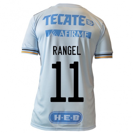 Kinder Fußball Nayeli Rangel #11 Hellblau Auswärtstrikot Trikot 2021/22 T-Shirt