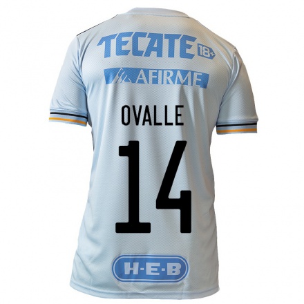 Kinder Fußball Lizbeth Ovalle #14 Hellblau Auswärtstrikot Trikot 2021/22 T-Shirt