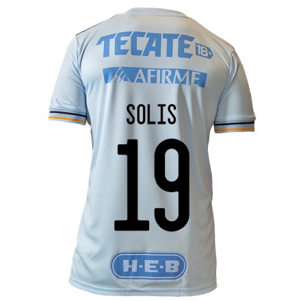 Kinder Fußball Blanca Solis #19 Hellblau Auswärtstrikot Trikot 2021/22 T-Shirt