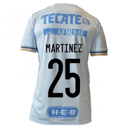 Kinder Fußball Azucena Martinez #25 Hellblau Auswärtstrikot Trikot 2021/22 T-Shirt
