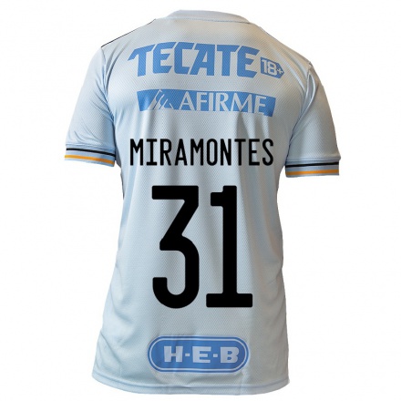 Kinder Fußball Natalia Miramontes #31 Hellblau Auswärtstrikot Trikot 2021/22 T-Shirt