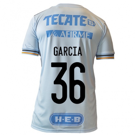 Kinder Fußball Yenifer Garcia #36 Hellblau Auswärtstrikot Trikot 2021/22 T-Shirt