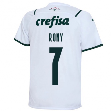 Kinder Fußball Rony #7 Weiß Auswärtstrikot Trikot 2021/22 T-Shirt