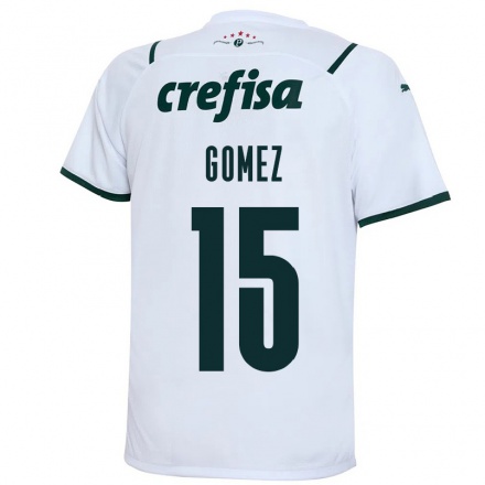 Kinder Fußball Gustavo Gomez #15 Weiß Auswärtstrikot Trikot 2021/22 T-Shirt