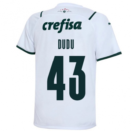 Kinder Fußball Dudu #43 Weiß Auswärtstrikot Trikot 2021/22 T-shirt