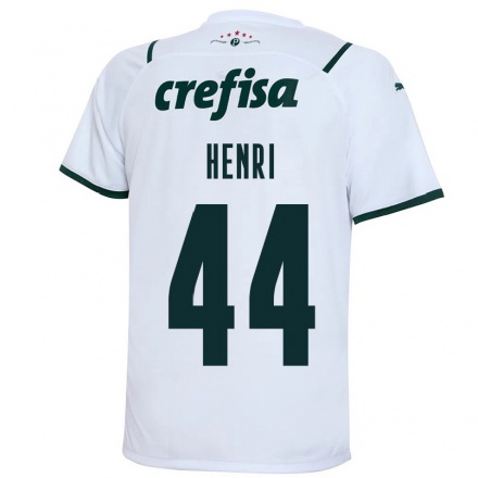 Kinder Fußball Henri #44 Weiß Auswärtstrikot Trikot 2021/22 T-shirt