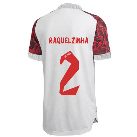 Kinder Fußball Raquelzinha #2 Weiß Auswärtstrikot Trikot 2021/22 T-Shirt