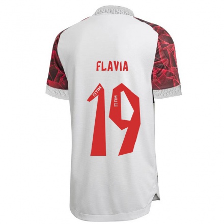 Kinder Fußball Flavia #19 Weiß Auswärtstrikot Trikot 2021/22 T-Shirt