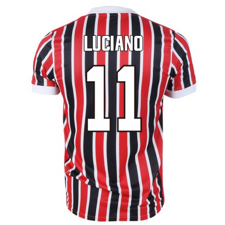 Kinder Fußball Luciano #11 Rot Schwarz Auswärtstrikot Trikot 2021/22 T-Shirt