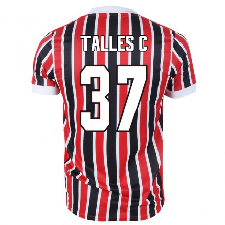 Kinder Fußball Talles #37 Rot Schwarz Auswärtstrikot Trikot 2021/22 T-shirt
