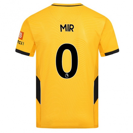 Kinder Fußball Rafa Mir #0 Gelb Heimtrikot Trikot 2021/22 T-Shirt
