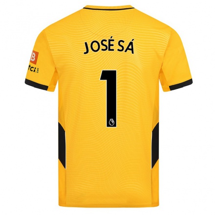 Kinder Fußball Jose Sa #1 Gelb Heimtrikot Trikot 2021/22 T-Shirt